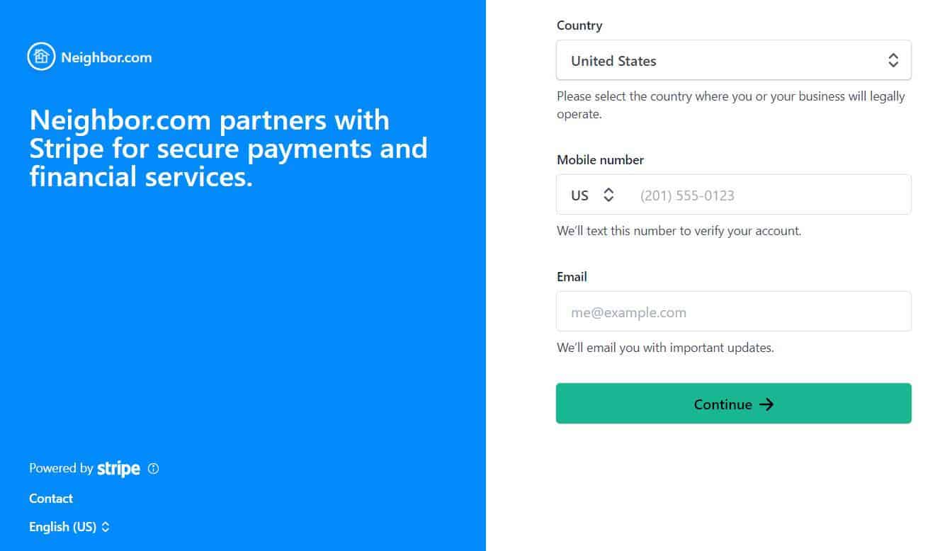 Neighbor partners with Stripe