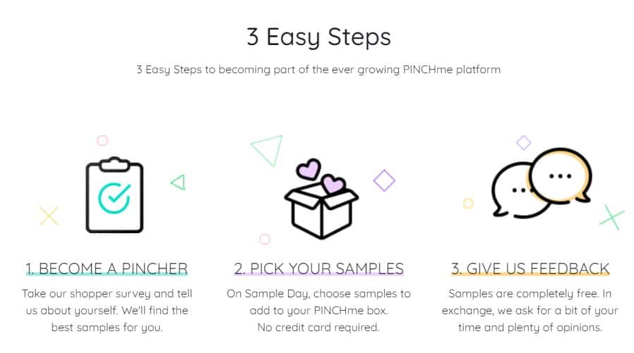 PINCHme free samples